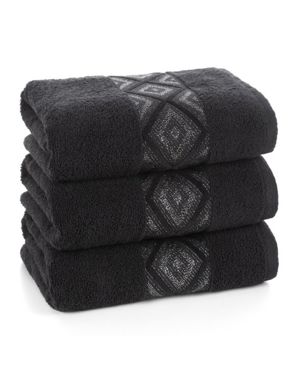 Ręcznik bawełna 50x90 Azari czarny Eurofirany