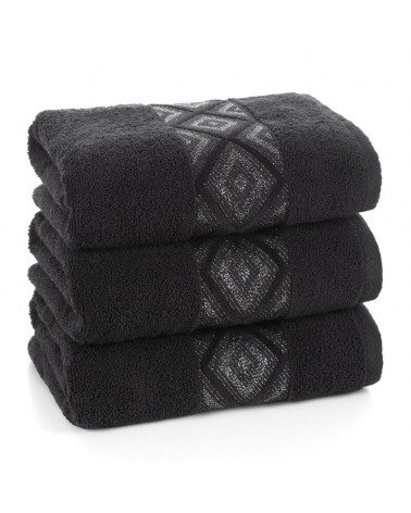 Ręcznik bawełna 70x140 Azari czarny Eurofirany