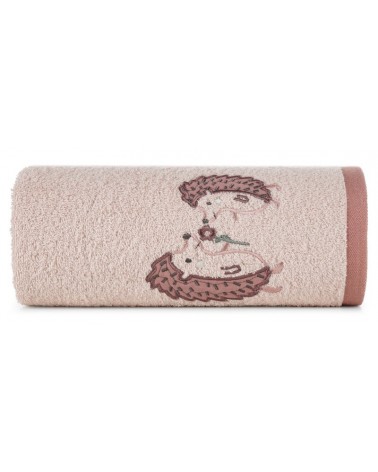 Okrycie kąpielowe bawełniane 100x100 Baby 68 różowe Eurofirany
