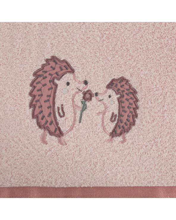 Okrycie kąpielowe bawełniane 100x100 Baby 68 różowe Eurofirany