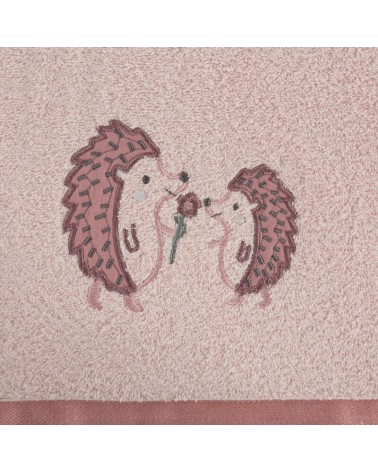 Okrycie kąpielowe bawełniane 100x100 Baby 68 różowe Eurofirany