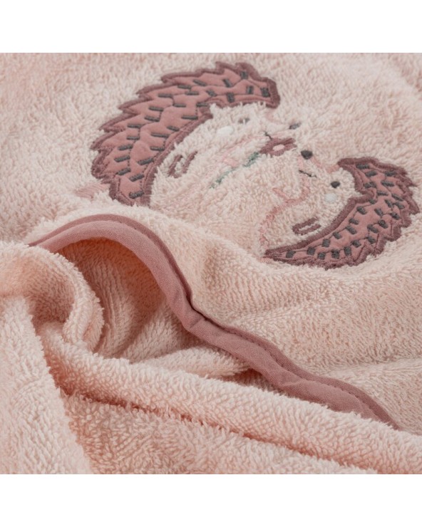 Okrycie kąpielowe bawełniane 100x100 Baby 68 różowe Eurofirany