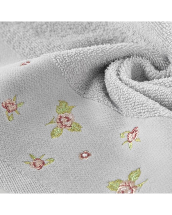 Ręcznik bawełna 50x90 Dalia srebrny Eurofirany