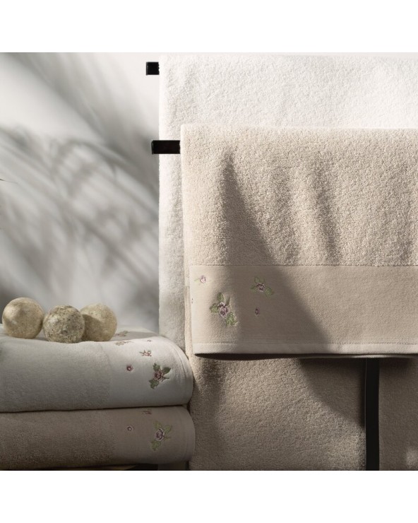 Ręcznik bawełna 70x140 Dalia srebrny Eurofirany