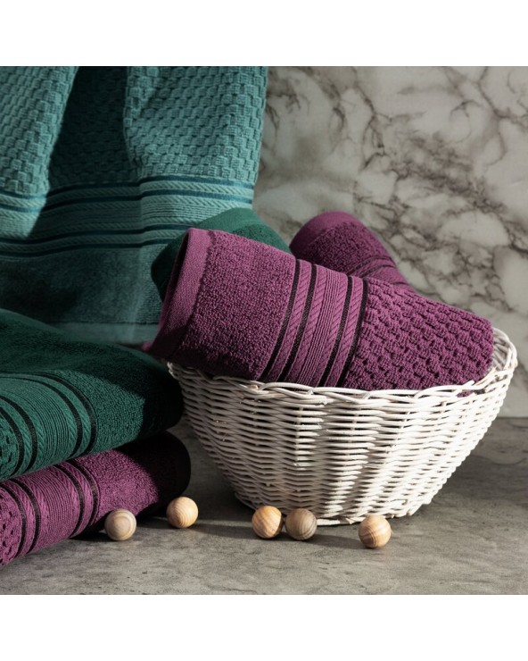 Ręcznik bawełna 50x90 Davos ciemnomiętowy Eurofirany