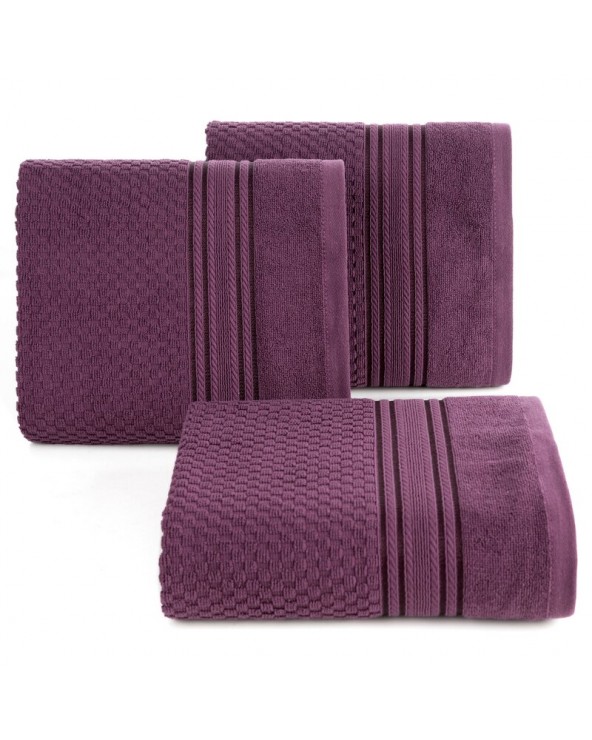 Ręcznik bawełna 70x140 Davos ciemnofioletowy Eurofirany