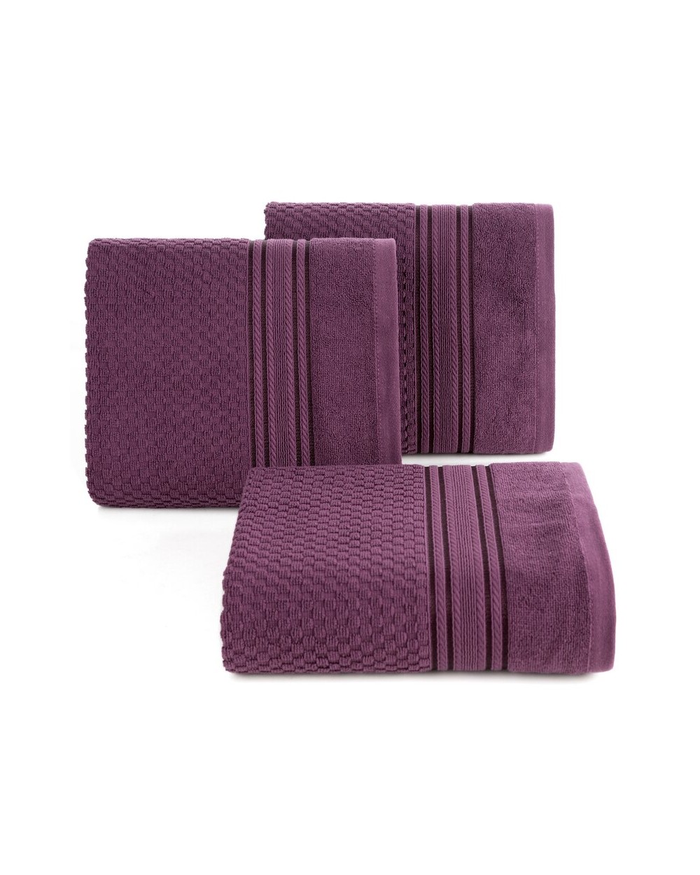 Ręcznik bawełna 70x140 Davos ciemnofioletowy Eurofirany