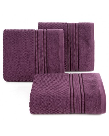 Ręcznik bawełna 70x140 Davos ciemnofioletowy Eurofirany