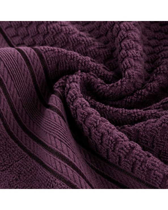 Ręcznik bawełna 70x140 Davos ciemnofioletowy Eurofirany