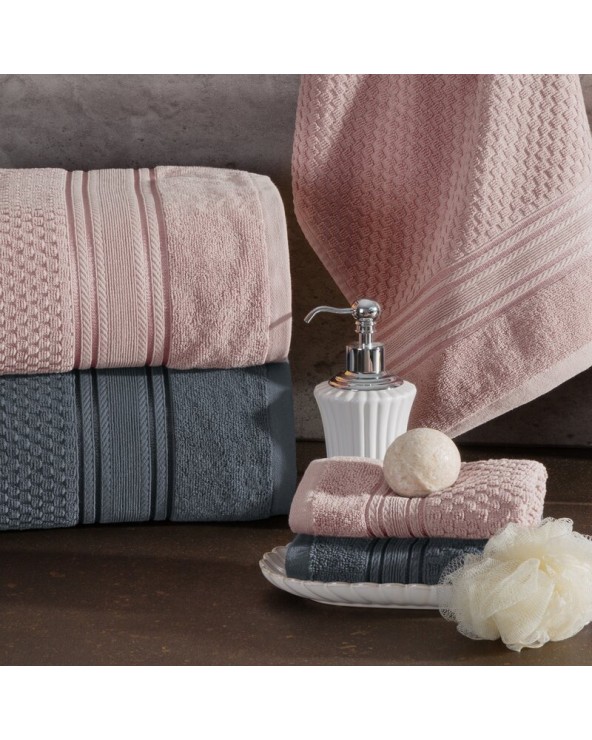 Ręcznik bawełna 70x140 Davos ciemnofioletowy Eurofirany