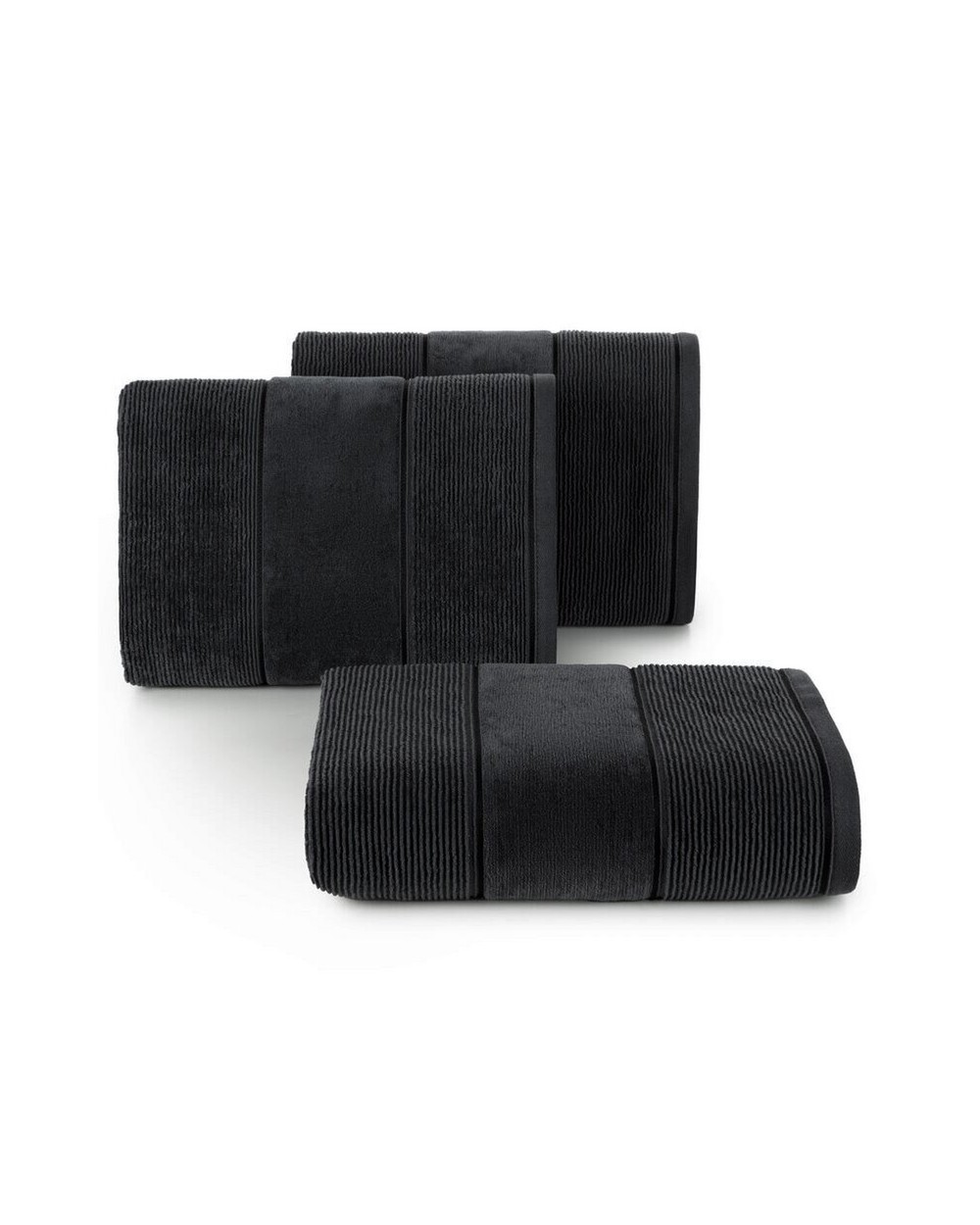 Ręcznik bawełna 70x140 Emma czarny Eurofirany