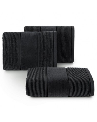 Ręcznik bawełna 70x140 Emma czarny Eurofirany