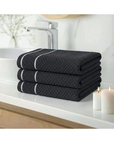 Ręcznik bawełna 70x140 Favori czarny Eurofirany