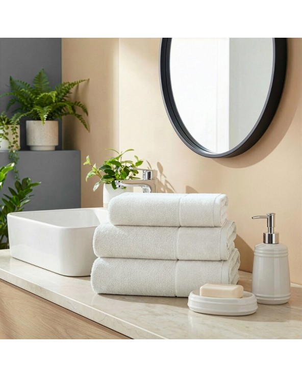 Ręcznik bawełna 70x140 Fero kremowy Eurofirany