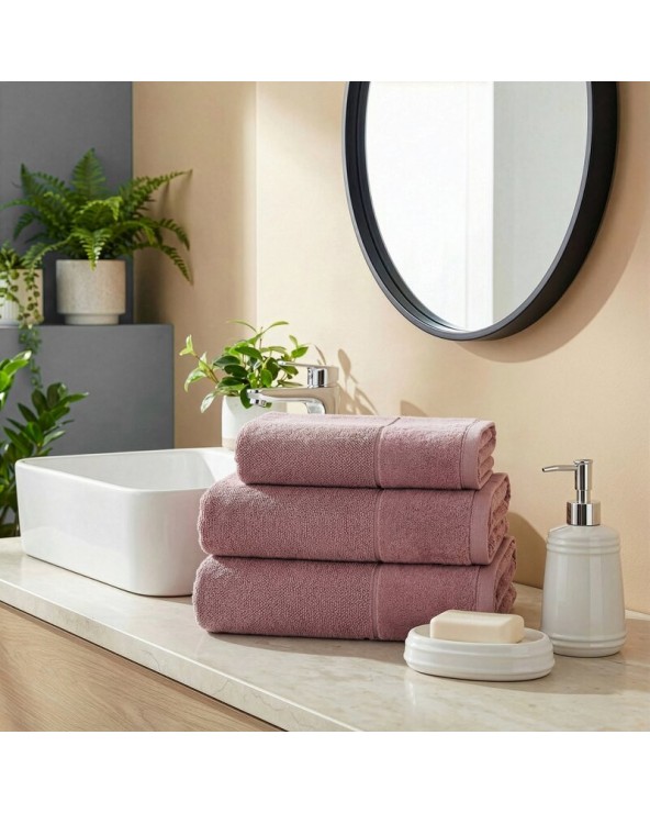 Ręcznik bawełna 50x90 Fero pudrowy Eurofirany