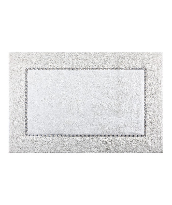Dywanik bawełna z kryształkami Chic 75x150 kremowy