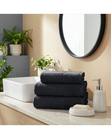 Ręcznik bawełna 30x50 Fero czarny Eurofirany