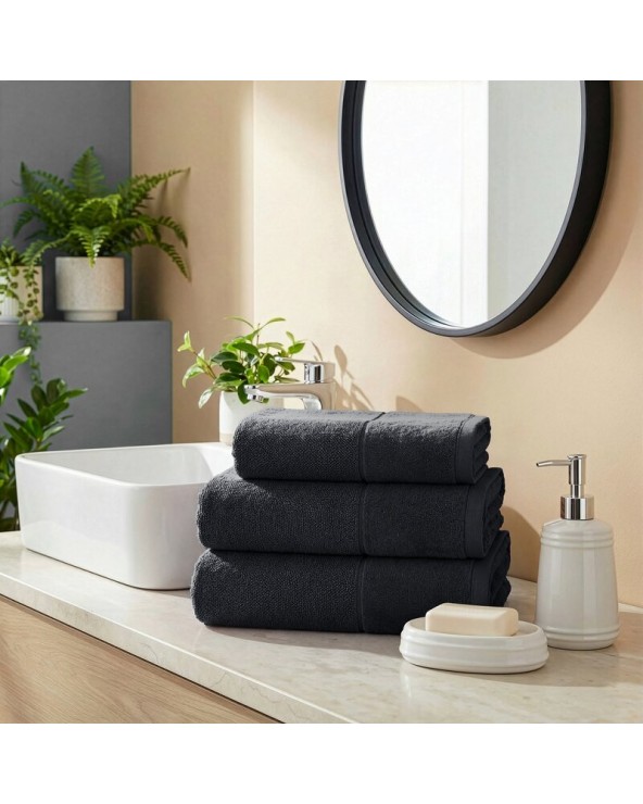 Ręcznik bawełna 70x140 Fero czarny Eurofirany