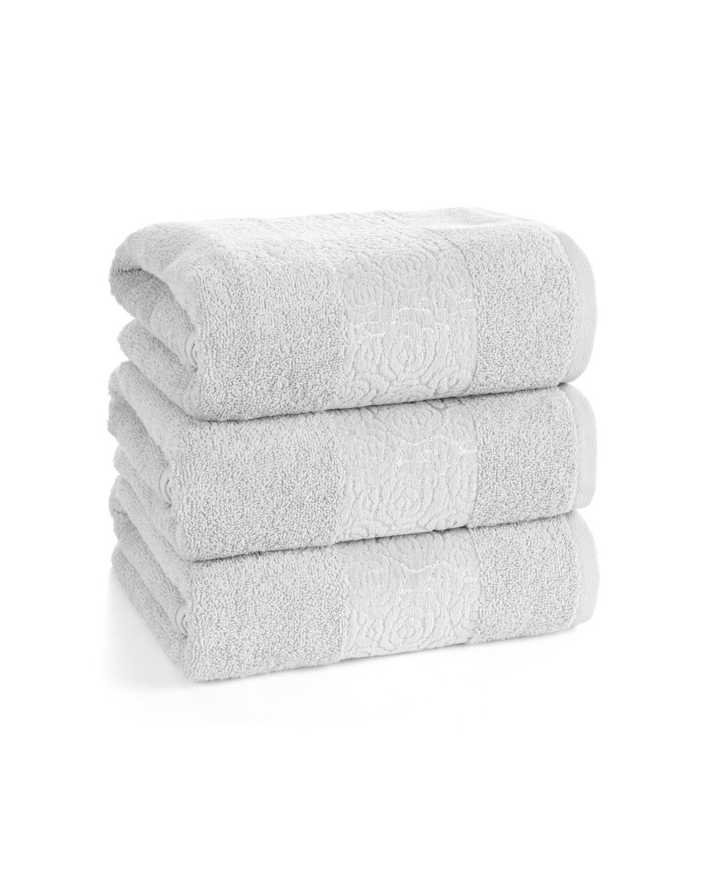 Ręcznik bawełna 30x50 Iris srebrny Eurofirany