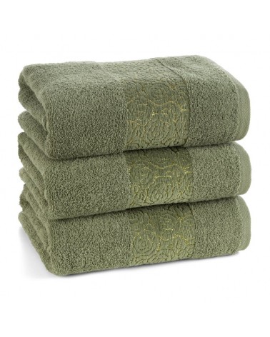 Ręcznik bawełna 50x90 Iris ciemnozielony Eurofirany