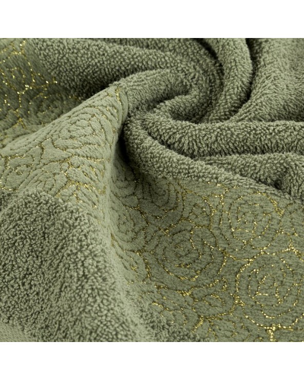 Ręcznik bawełna 70x140 Iris ciemnozielony Eurofirany