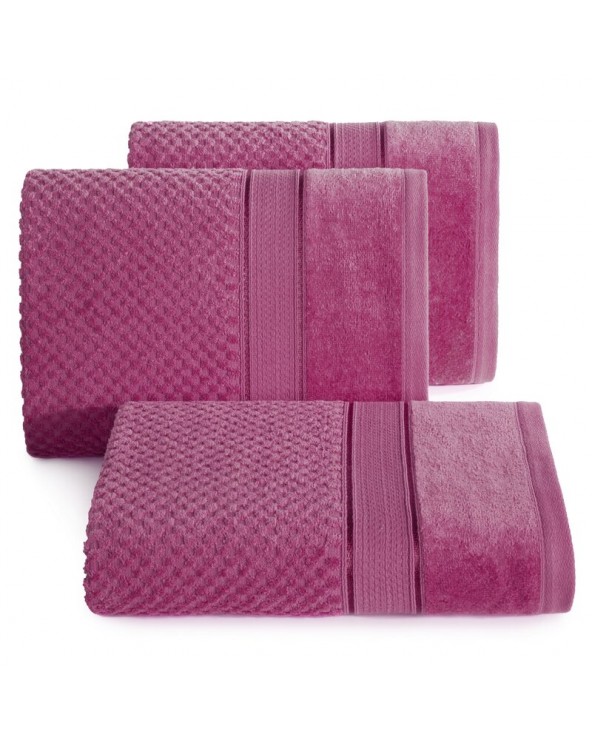 Ręcznik bawełna 90x150 Jessi amarantowy Eurofirany