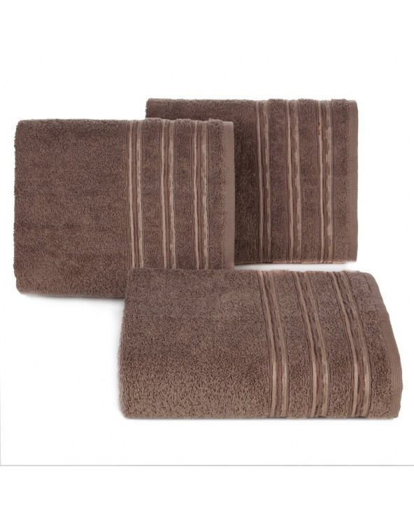 Ręcznik bawełna 50x90 Jonas brązowy Eurofirany