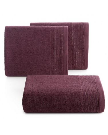 Ręcznik bawełna 50x90 Lari burgundowy Eurofirany