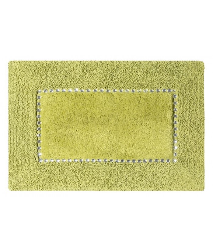 Dywanik bawełna z kryształkami Chic 60x90 oliwkowy Eurofirany Dywanik bawełna z kryształkami Chic 60x90 oliwkowy