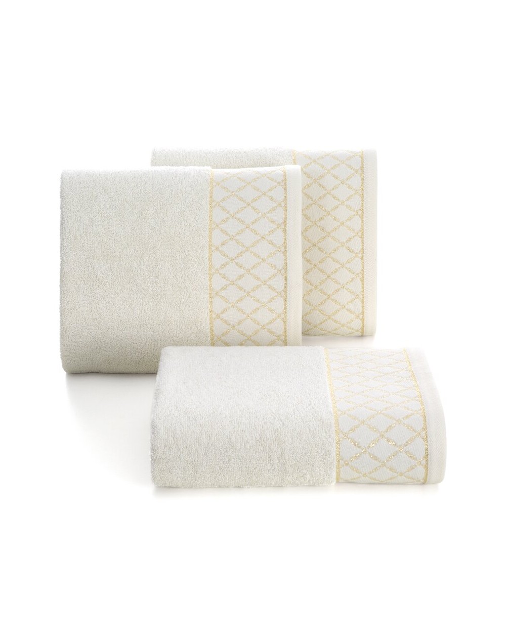 Ręcznik bawełna 30x50 Layla kremowy Eurofirany