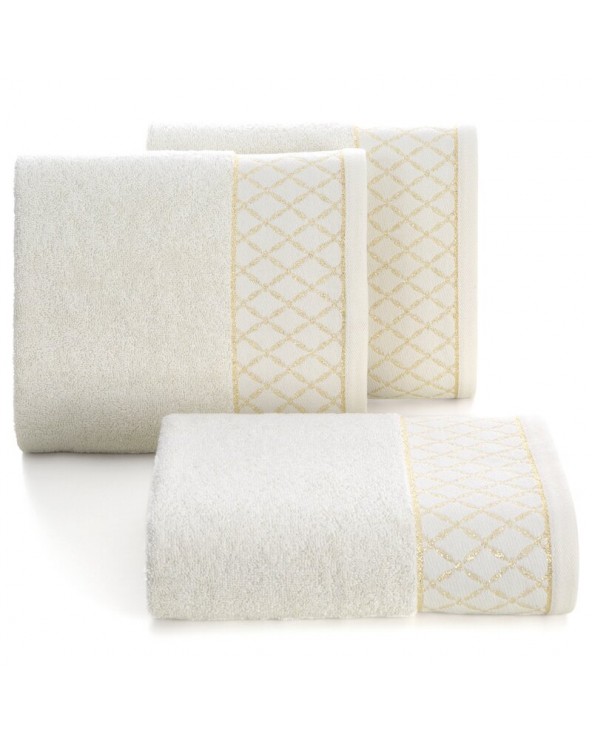 Ręcznik bawełna 50x90 Layla kremowy Eurofirany