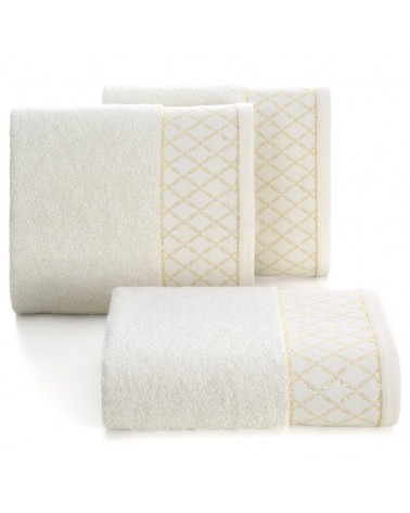 Ręcznik bawełna 50x90 Layla kremowy Eurofirany