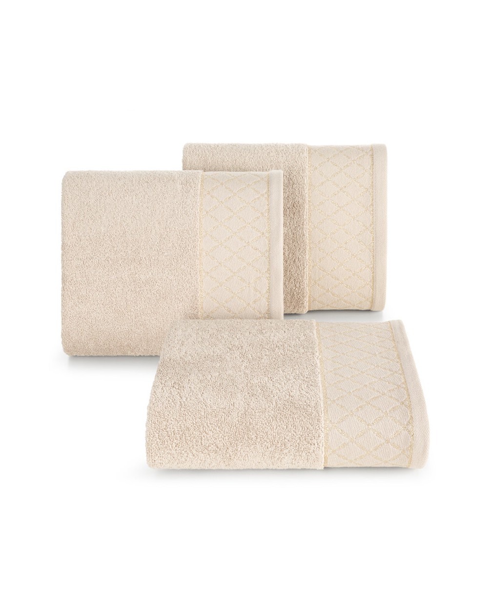 Ręcznik bawełna 70x140 Layla beżowy Eurofirany