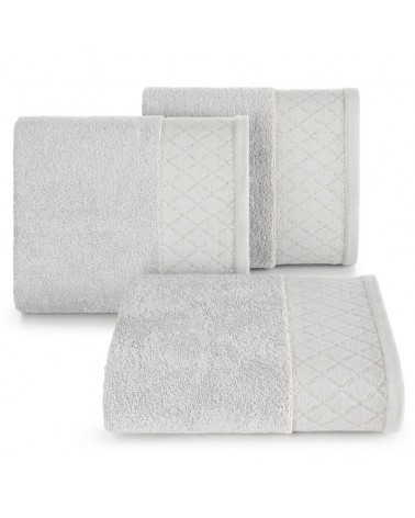 Ręcznik bawełna 50x90 Layla srebrny Eurofirany