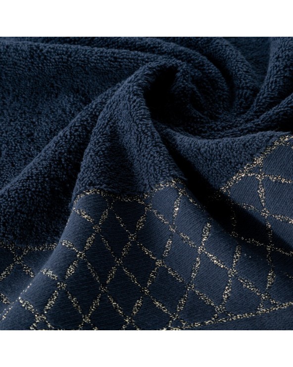 Ręcznik bawełna 30x50 Layla granatowy Eurofirany