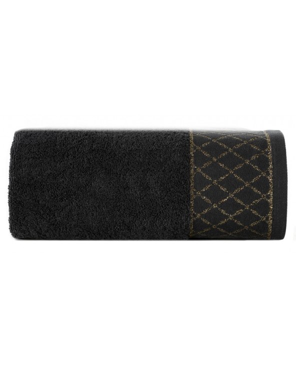 Ręcznik bawełna 30x50 Layla czarny Eurofirany