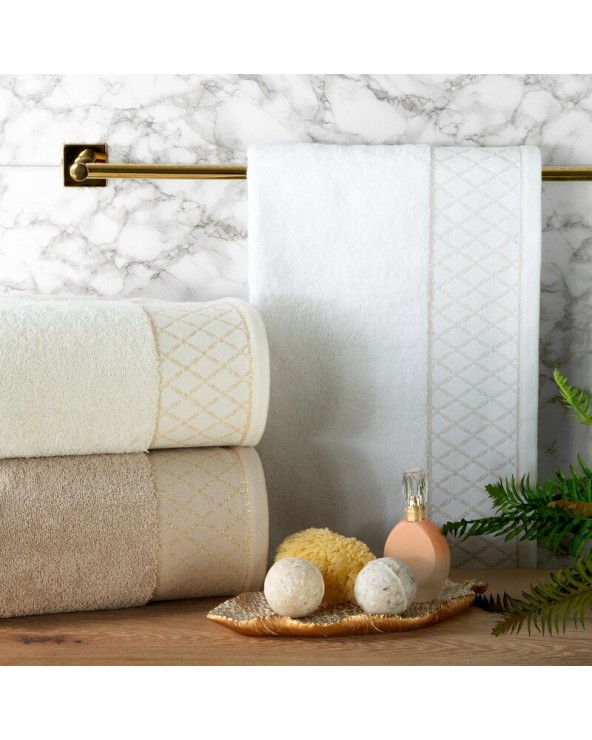 Ręcznik bawełna 30x50 Layla czarny Eurofirany