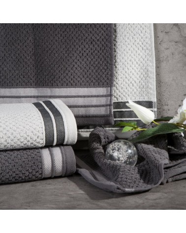 Ręcznik bawełna 70x140 Madlen czarny Eurofirany