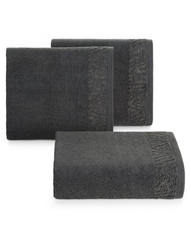 Ręcznik bawełna 50x90 Margo stalowy Eurofirany