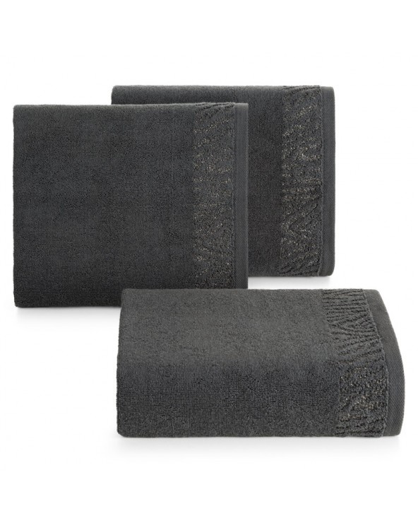 Ręcznik bawełna 70x140 Margo stalowy Eurofirany