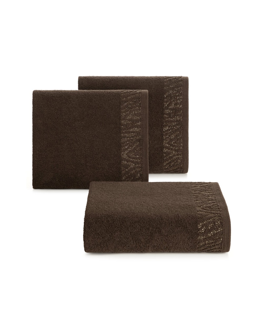 Ręcznik bawełna 70x140 Margo brązowy Eurofirany