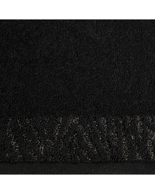 Ręcznik bawełna 70x140 Margo czarny Eurofirany