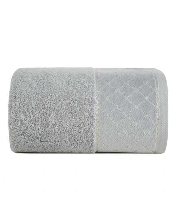 Ręcznik bawełna 50x90 Martha srebrny Eurofirany