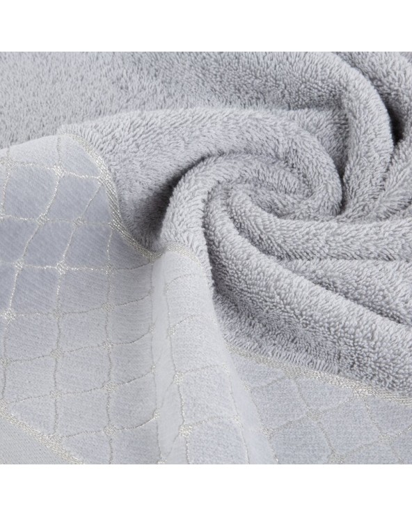 Ręcznik bawełna 50x90 Martha srebrny Eurofirany