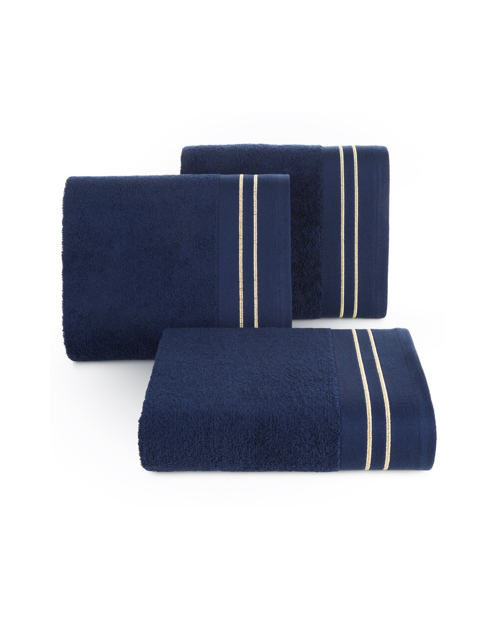 Ręcznik bawełna 30x50 Olivia granatowy Eurofirany