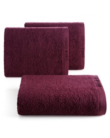 Ręcznik bawełna 30x50 Pierre Cardin Evi burgundowy Eurofirany