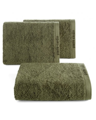 Ręcznik bawełna 30x50 Pierre Cardin Evi ciemnooliwkowyEurofirany