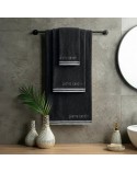Ręcznik bawełna 30x50 Pierre Cardin Rocco czarny Eurofirany