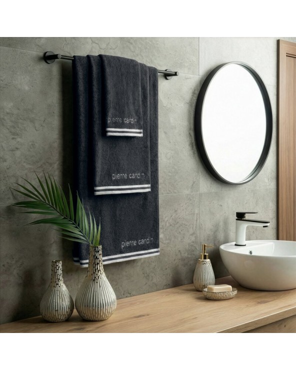 Ręcznik bawełna 50x90 Pierre Cardin Rocco czarny Eurofirany