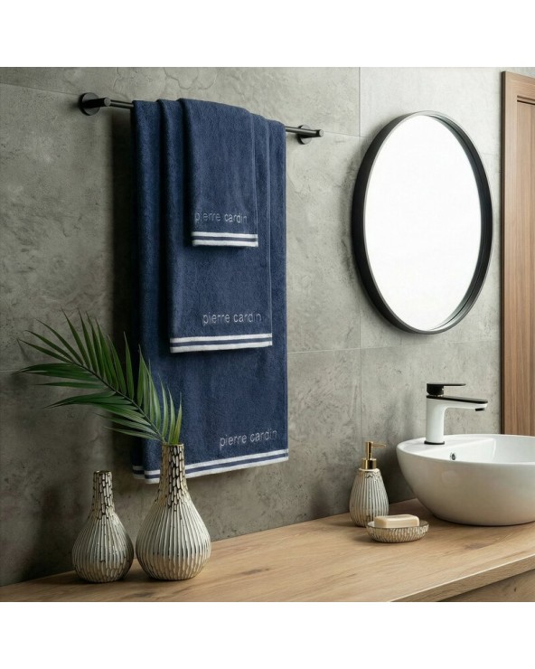 Ręcznik bawełna 30x50 Pierre Cardin Rocco granatowy Eurofirany